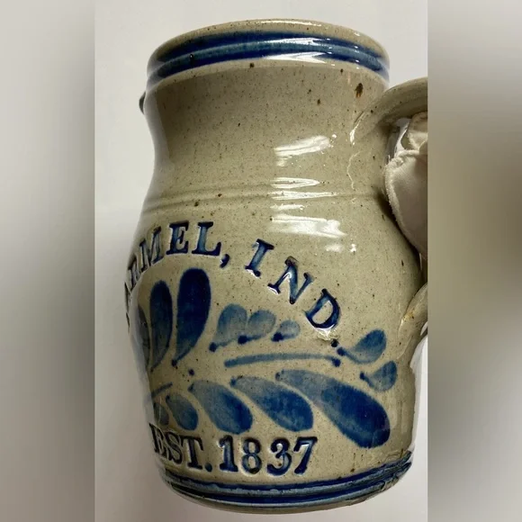 🦋SOLD🦋 ~Vintage Westerwald Pottery Vase “Carmel, IND” Pitcher / Jug - Picture 12 of 14